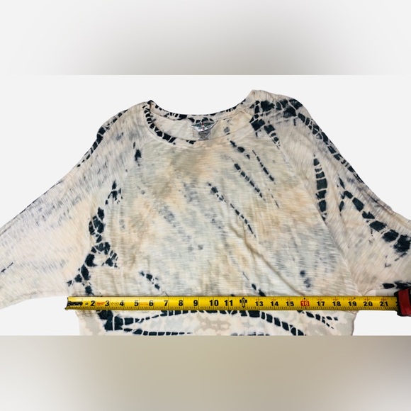 Hard Tail Forever Boho Hippie Pane Raglan Sleeve Velour Tie Dye Top Small - Picture 6 of 10